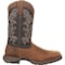 Durango Western Boot, 7.5 M, Leather, 12 in H, Chocolate/Midnight DDB0135 - alternate 5